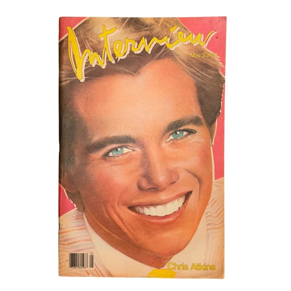 Vintage Interview Magazine May 1982 Chris Atkins Andy Warhol Valentino Ad